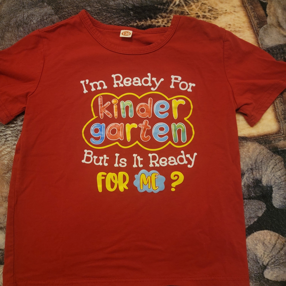 Red Kids Kindergarten T-Shirt